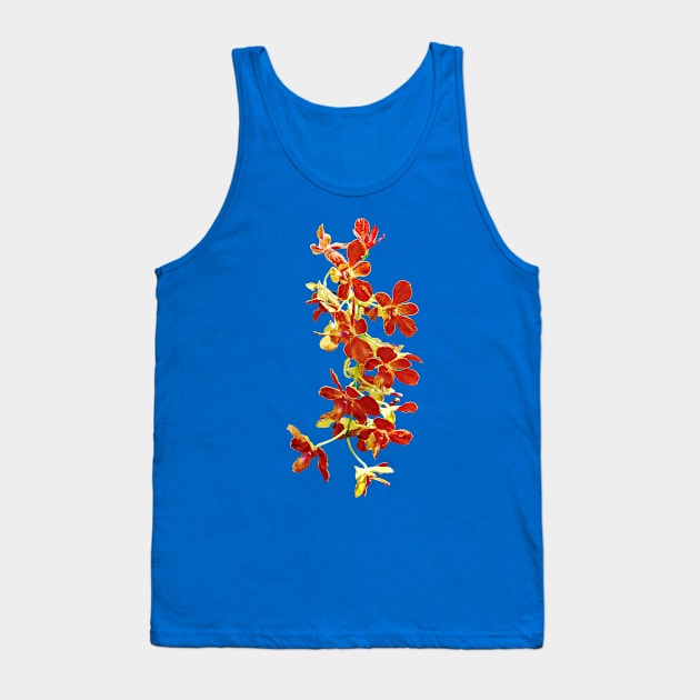 Orchids - Cascade of Orange Orchids Tank Top by SusanSavad
